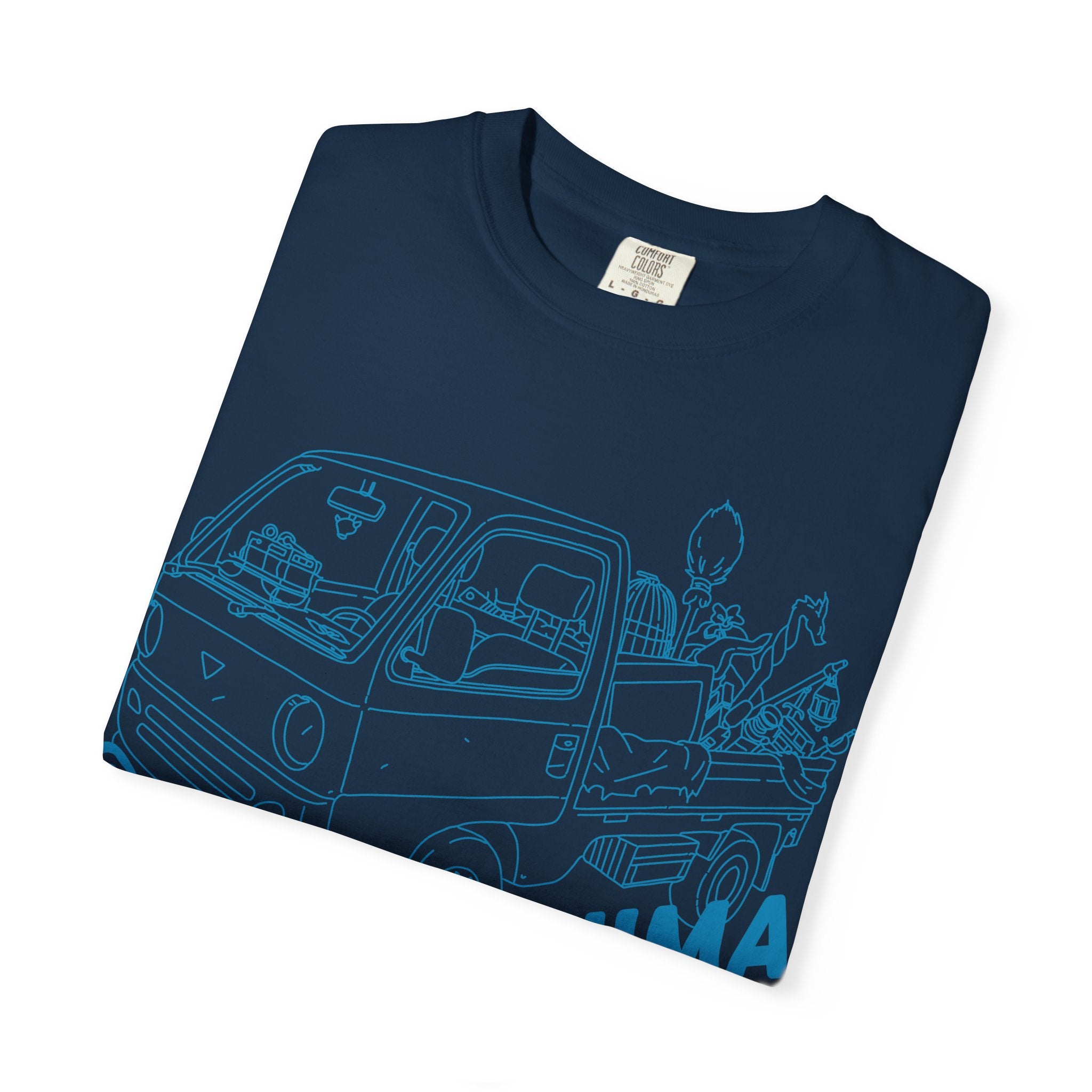 Obojima Kei Truck Line Art T‑Shirt