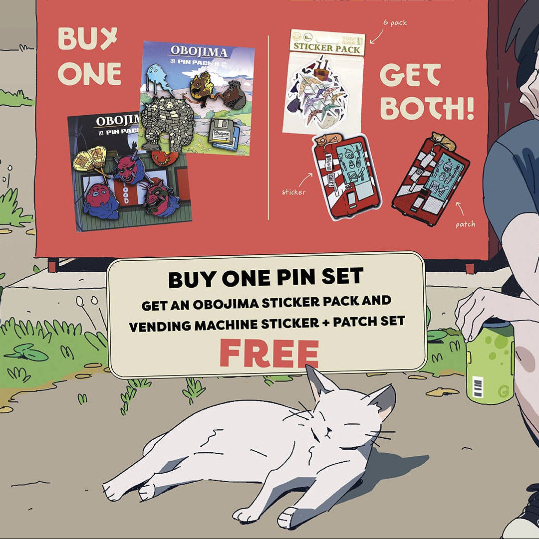 Obojima Patch, Pins, and Stickers Bundle