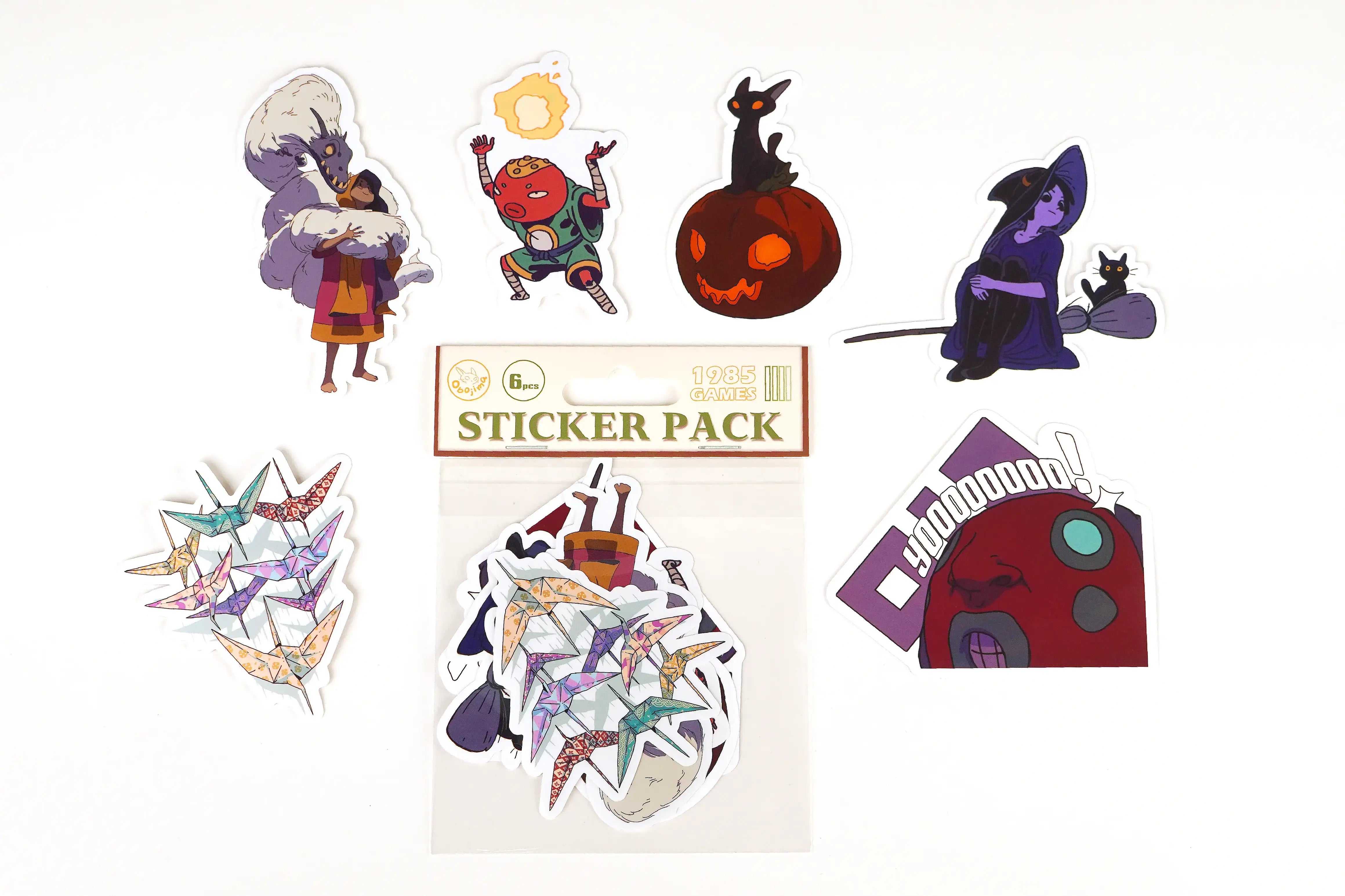 Obojima Patch, Pins, and Stickers Bundle